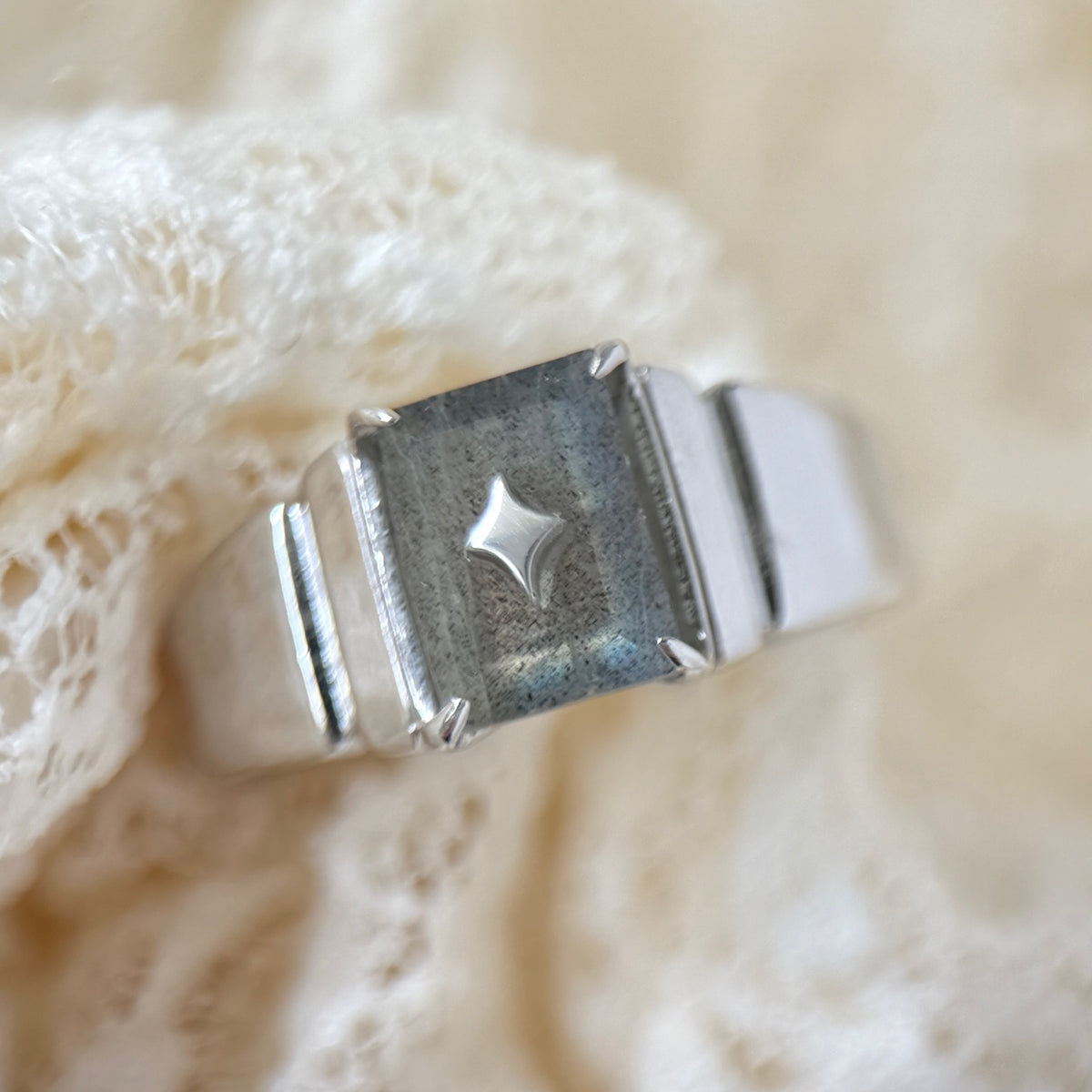 [ labradorite ] telescope silver