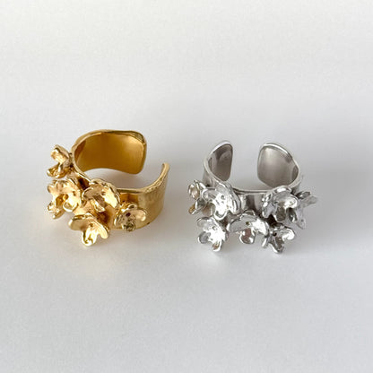 [ silver ] mimosa ring