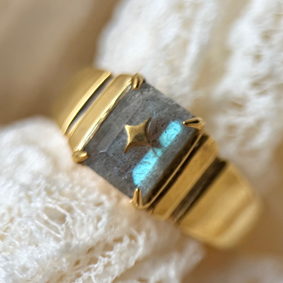[ labradorite ] telescope gold
