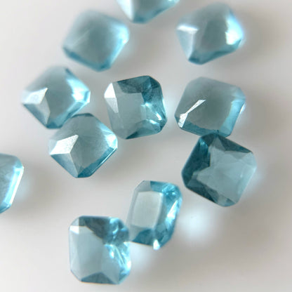 [ sky blue ]  melt ring  silver