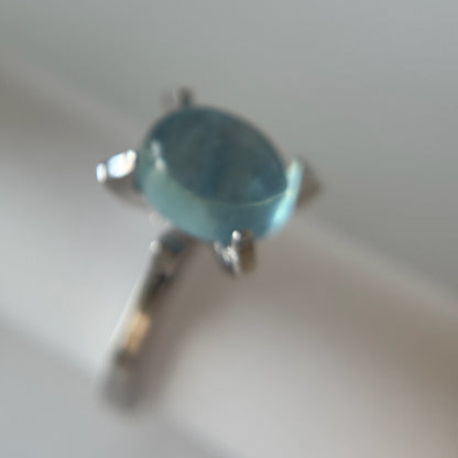 [ aqua marine ] classic silver [ free size ]