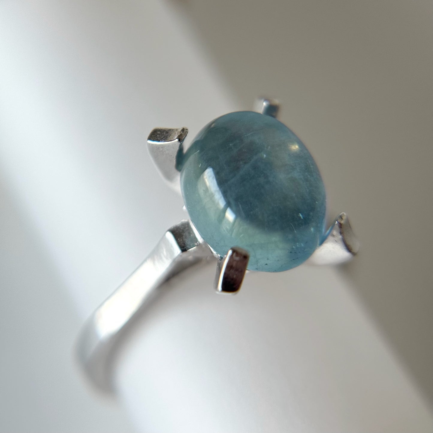 [ aqua marine ] classic silver [ free size ]