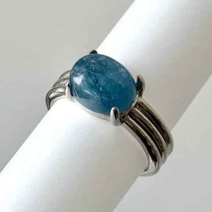 [ green  kyanite ] trois silver