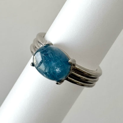 [ green  kyanite ] trois silver