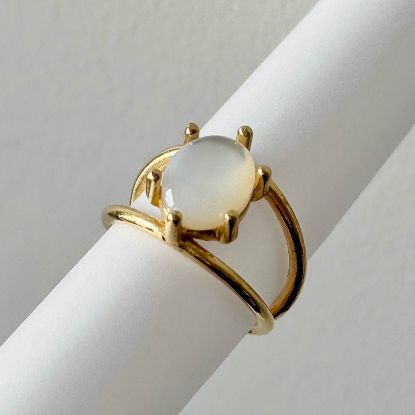 [ white shell ] double gold [ free size ]