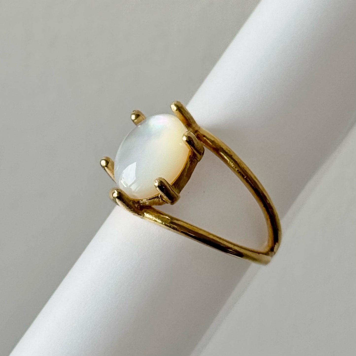 [ white shell ] double gold [ free size ]