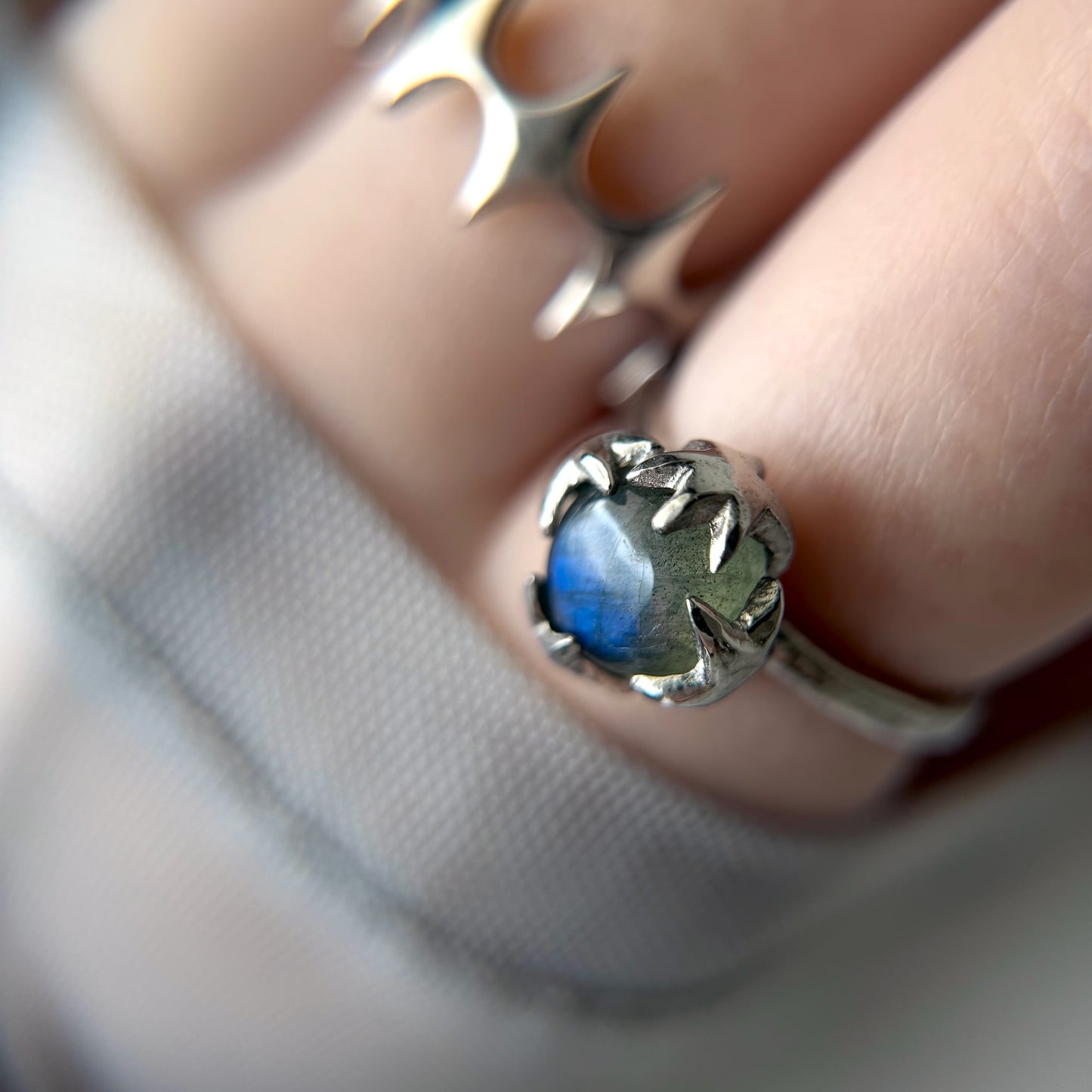 [ labradorite ] luce ring silver