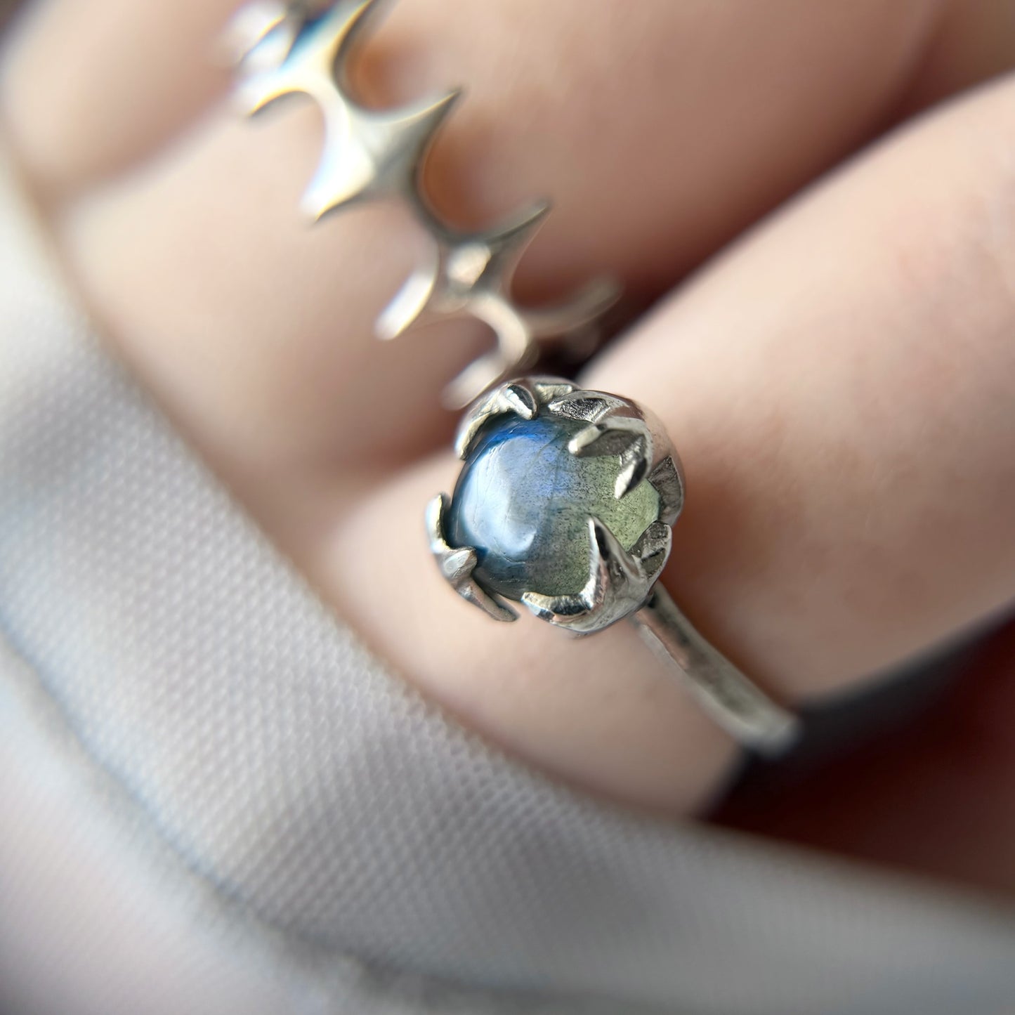 [ labradorite ] luce ring silver