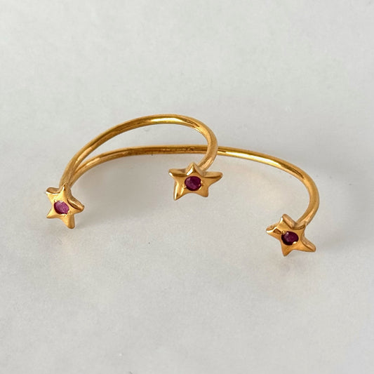 [ ruby ] orion ring gold [ free size ]