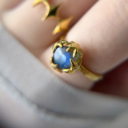 [ labradorite ] luce ring gold