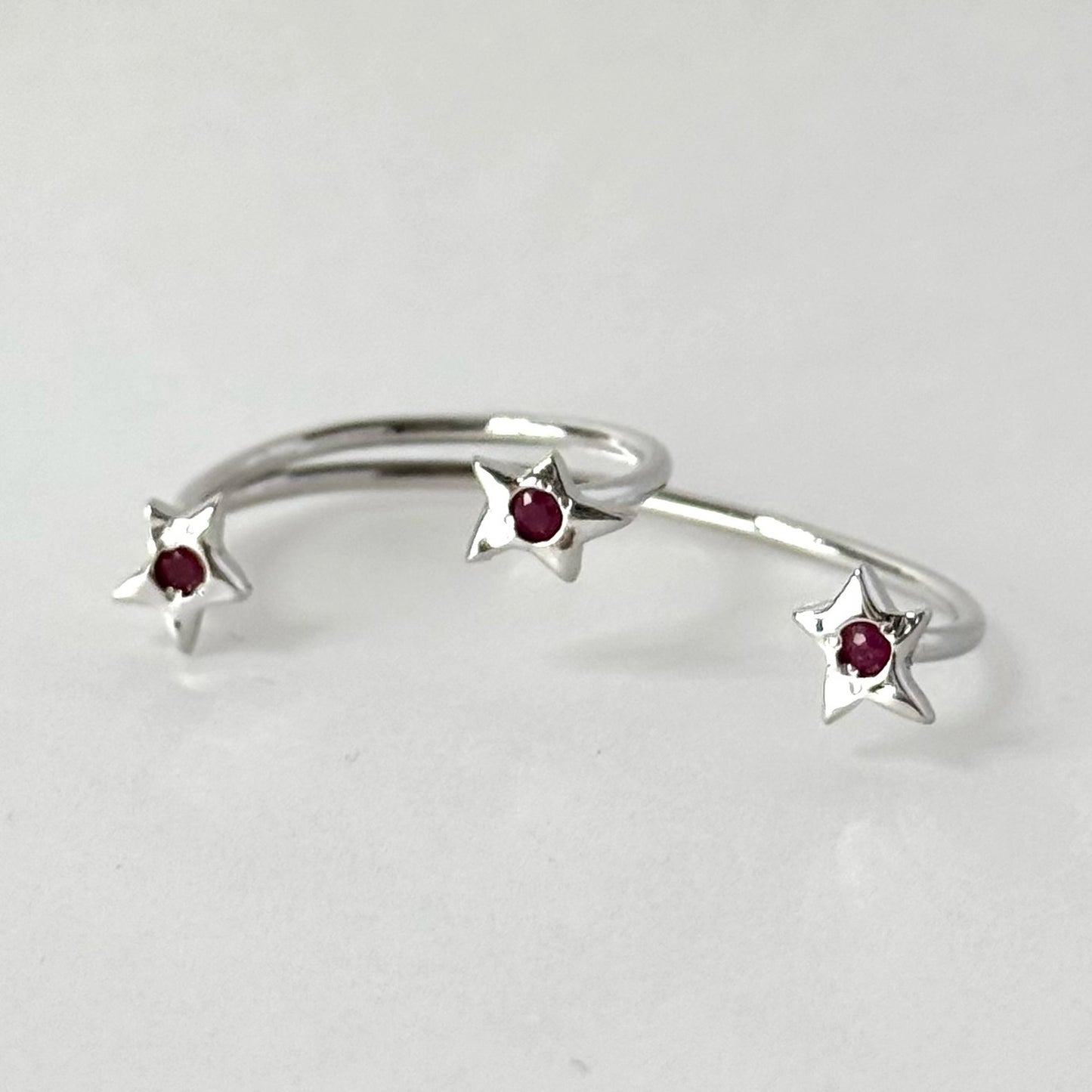 [ ruby ] orion ring silver