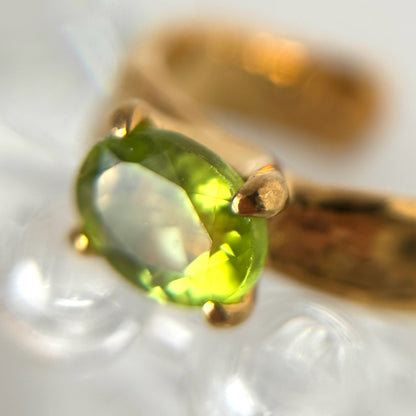 [ peridot ] um gold ring