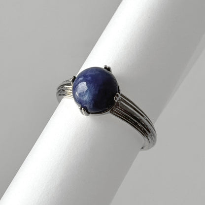 [ sodalite ] croissant silver