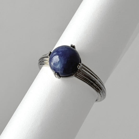 [ sodalite ] croissant silver