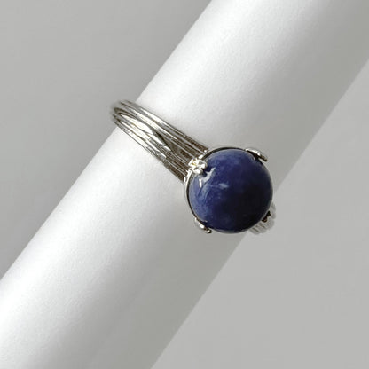 [ sodalite ] croissant silver