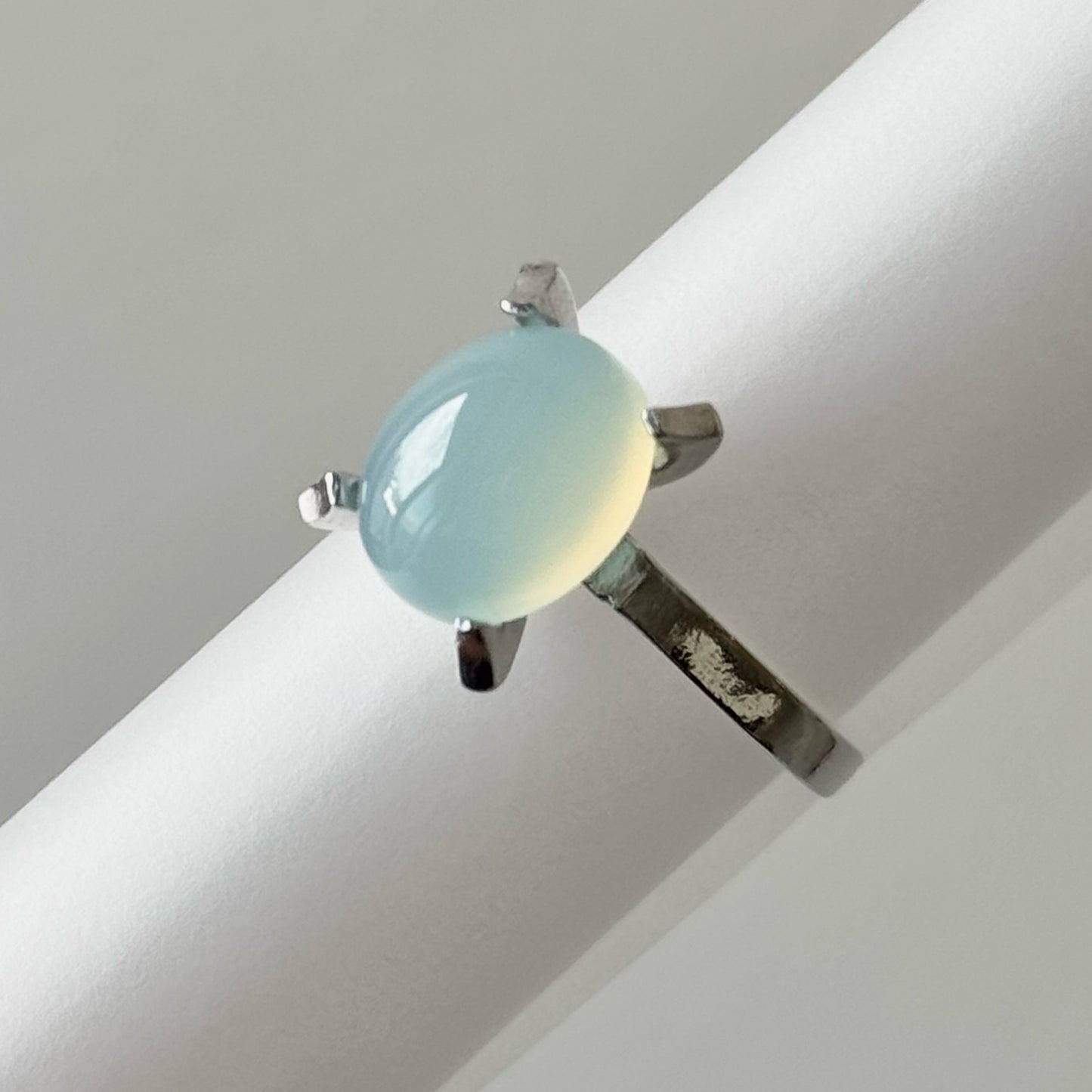 [ sea blue chalcedony ] classic silver [ free size ]