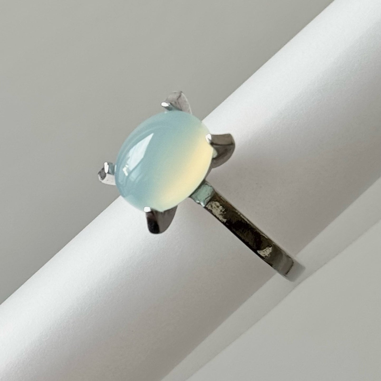 [ sea blue chalcedony ] classic silver [ free size ]