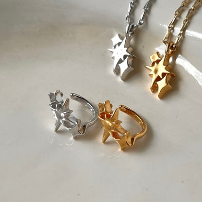 [ gold ] ptolemaeus earcuff [ free size ]