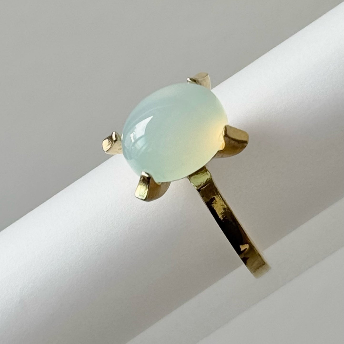[ sea blue chalcedony ] classic gold [ free size ]