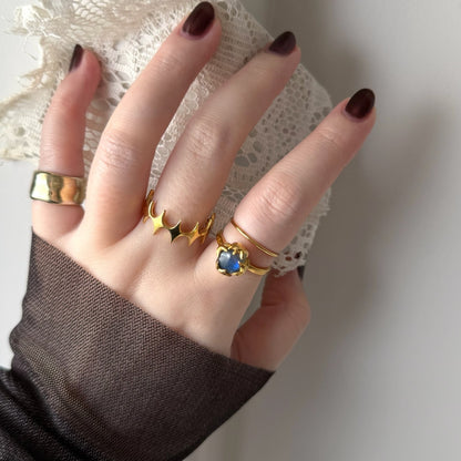 [ labradorite ] luce ring gold