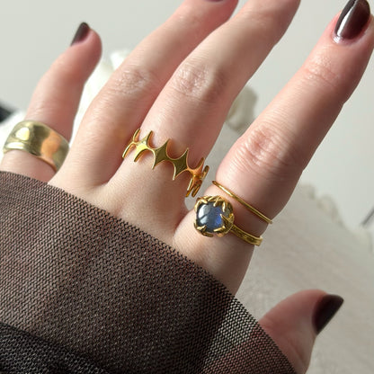 [ labradorite ] luce ring gold