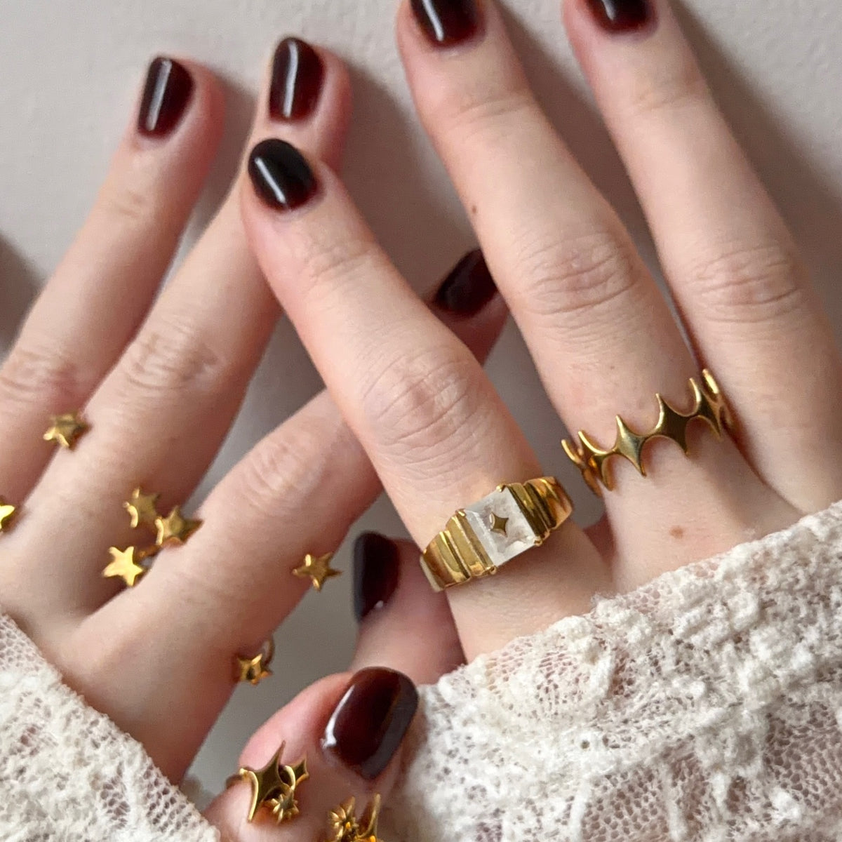 [ moon stone ] telescope gold