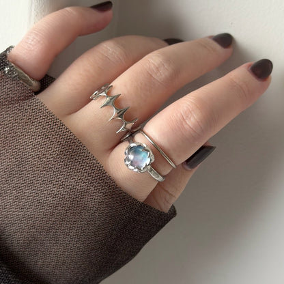 [ lapis lazuli quartz triplet ] luce ring silver