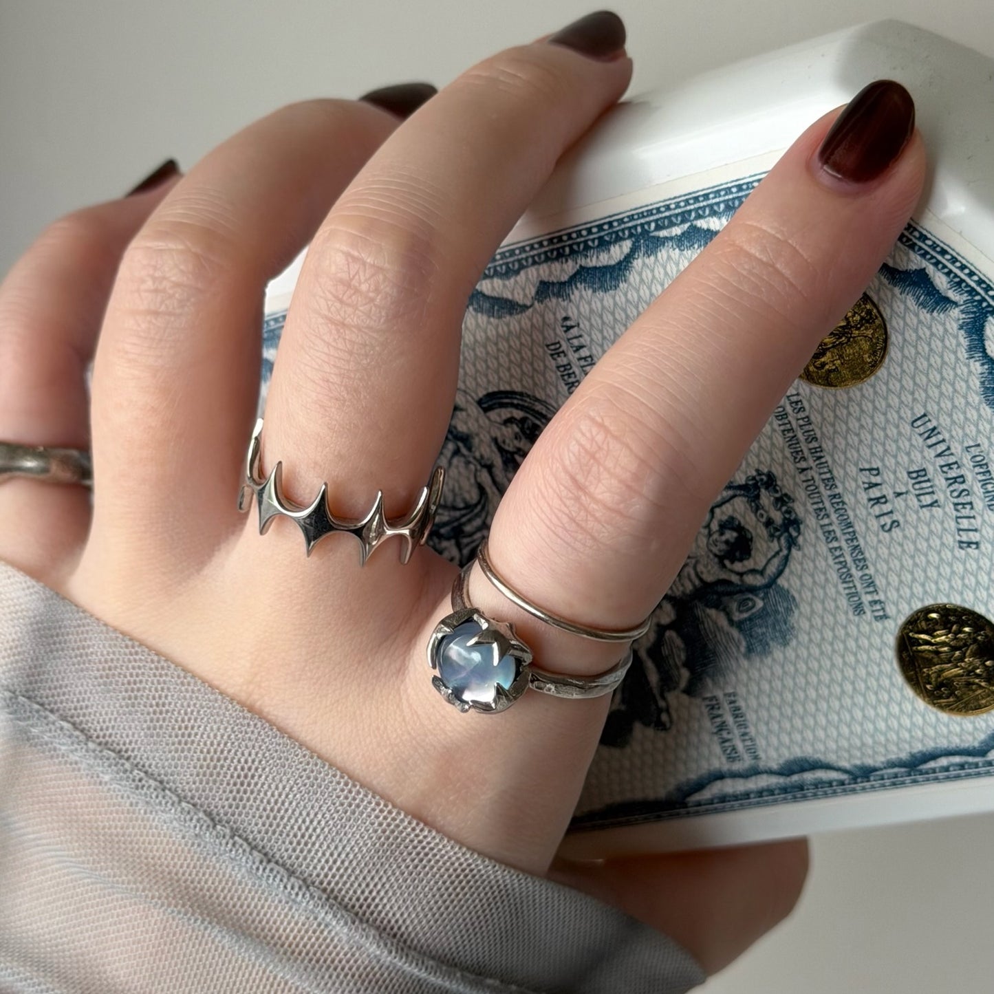 [ lapis lazuli quartz triplet ] luce ring silver