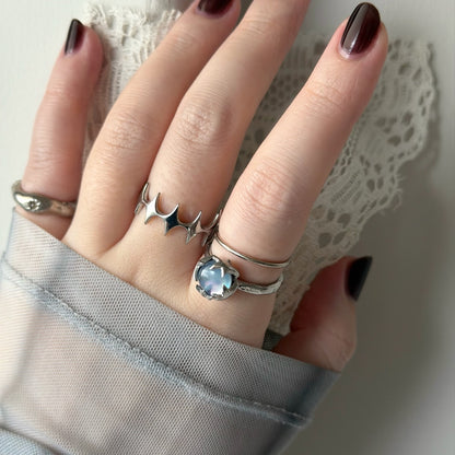 [ lapis lazuli quartz triplet ] luce ring silver