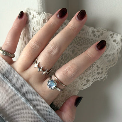 [ lapis lazuli quartz triplet ] luce ring silver