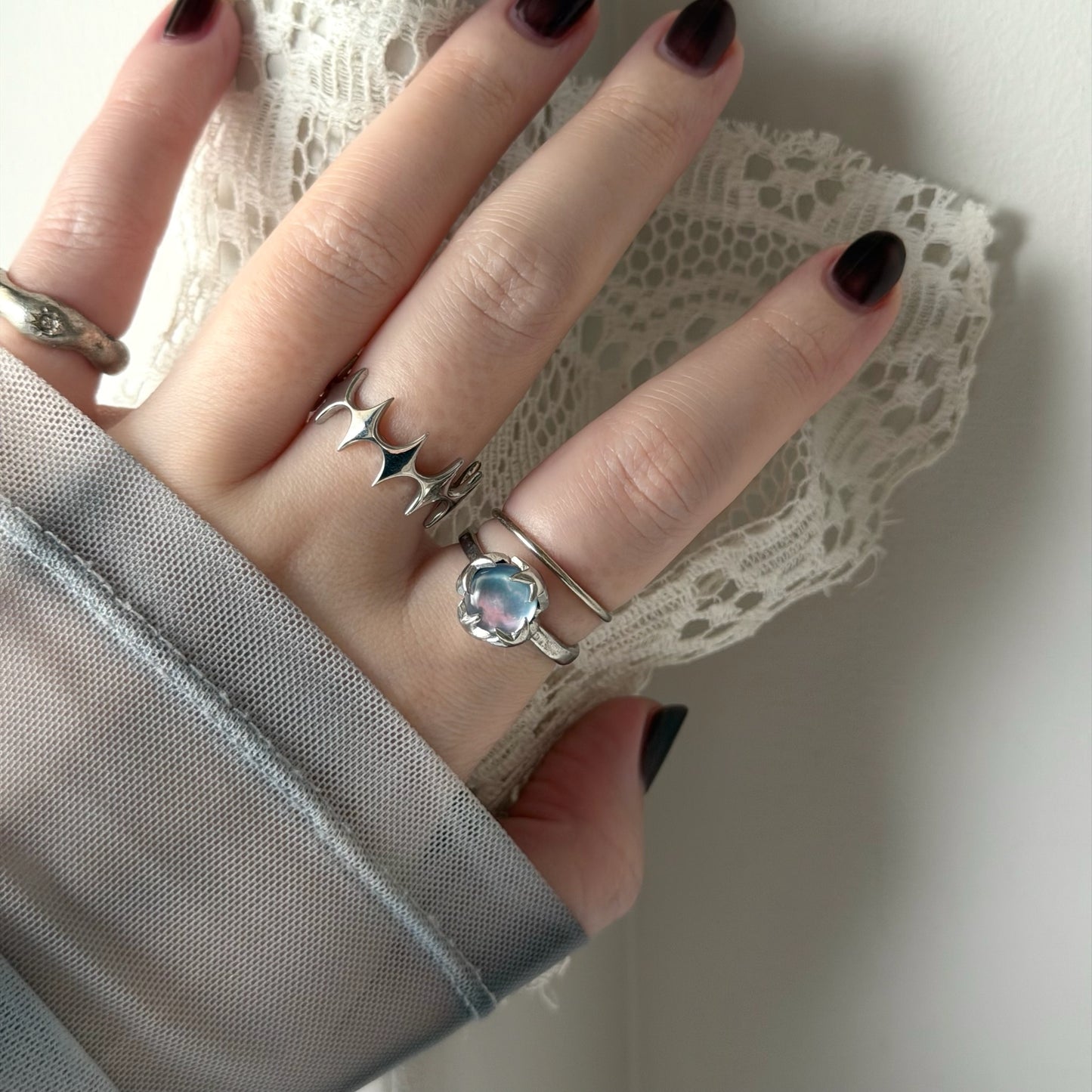 [ lapis lazuli quartz triplet ] luce ring silver