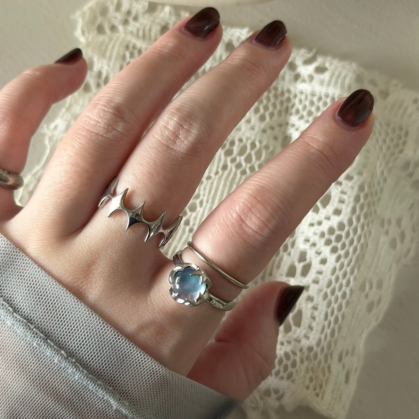 [ lapis lazuli quartz triplet ] luce ring silver