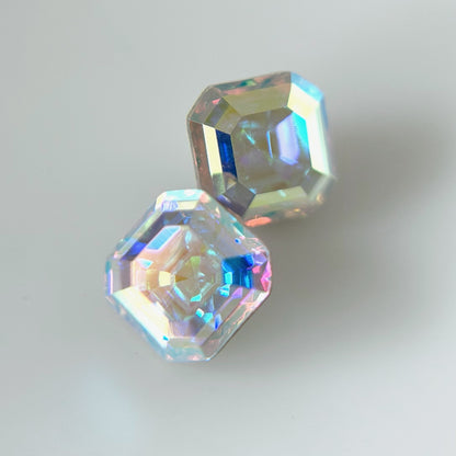 [ aurora crystal ]  melt ring  silver