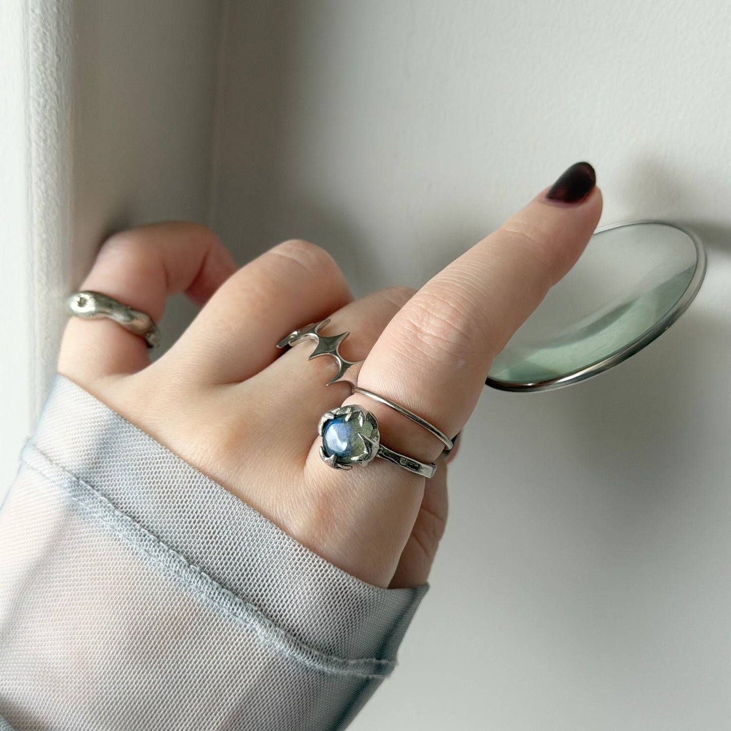 [ labradorite ] luce ring silver