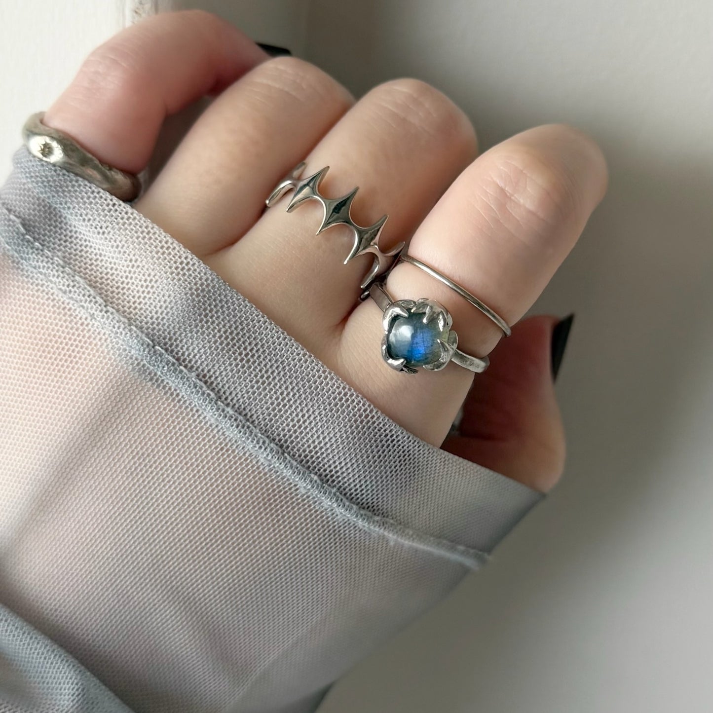 [ labradorite ] luce ring silver
