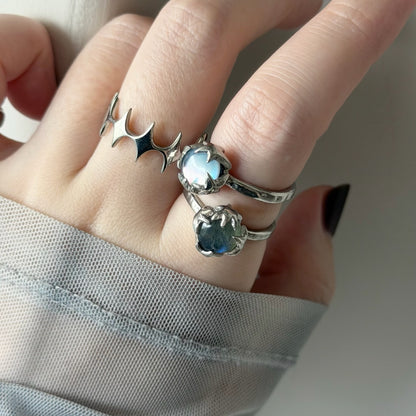 [ lapis lazuli quartz triplet ] luce ring silver