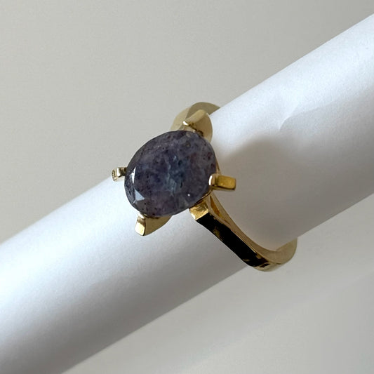 [ bloodshot Iolite ] classic gold [ free size ]