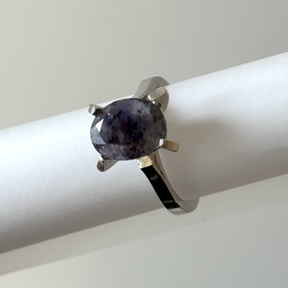 [ bloodshot Iolite ] classic silver [ free size ]