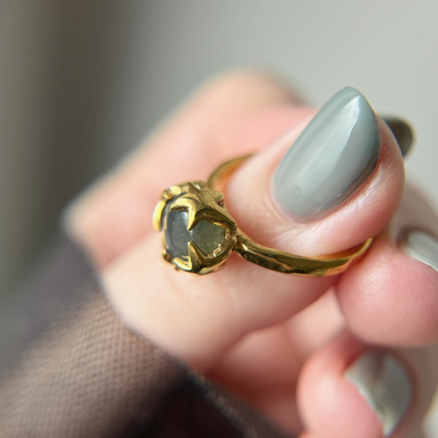 [ labradorite ] luce ring gold