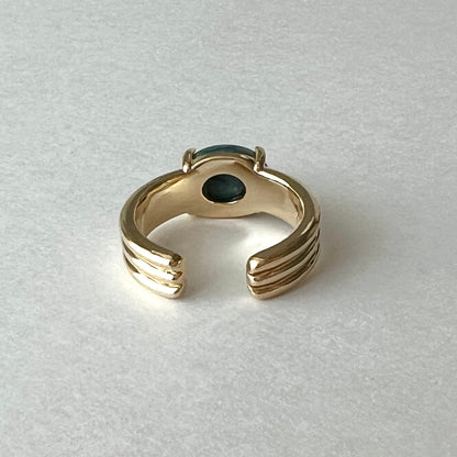 [ moss agate ] trois gold