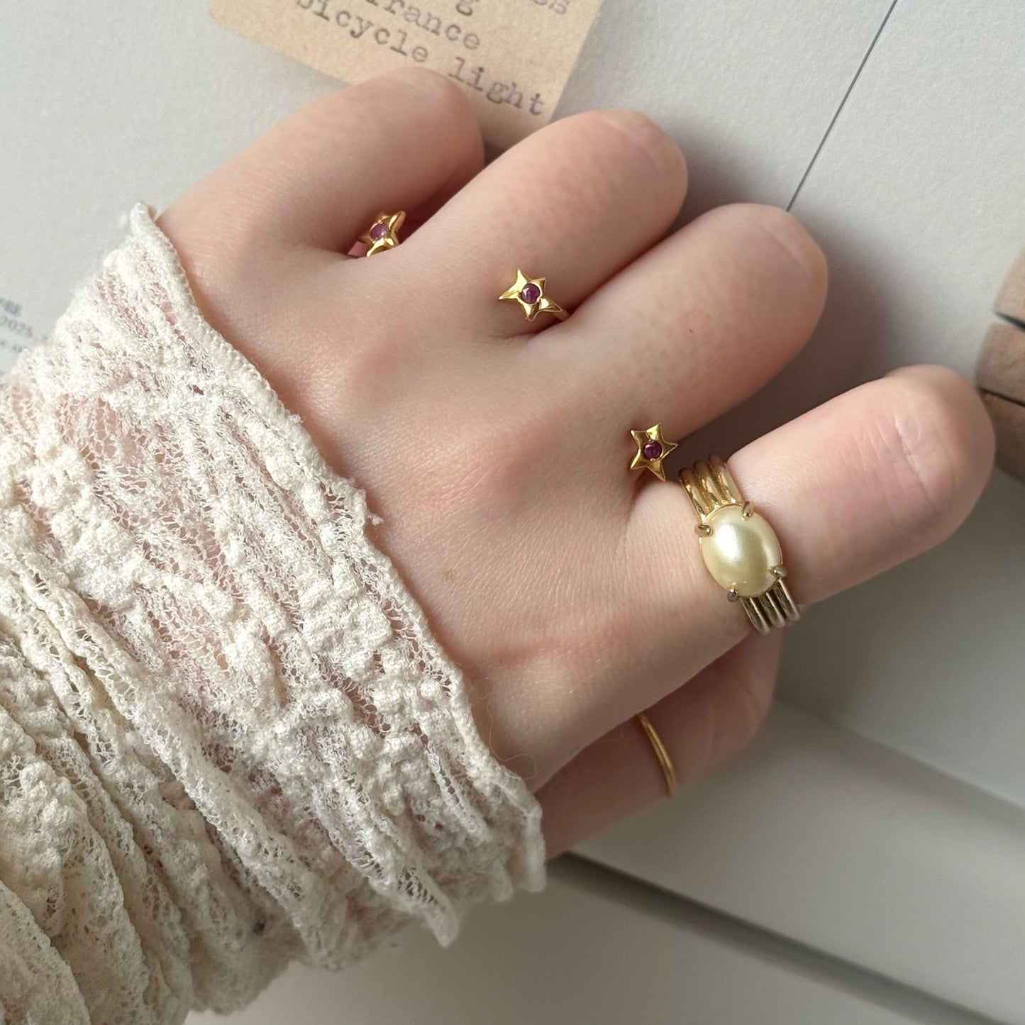[ ruby ] orion ring gold