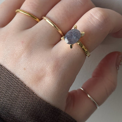 [ bloodshot Iolite ] classic gold [ free size ]