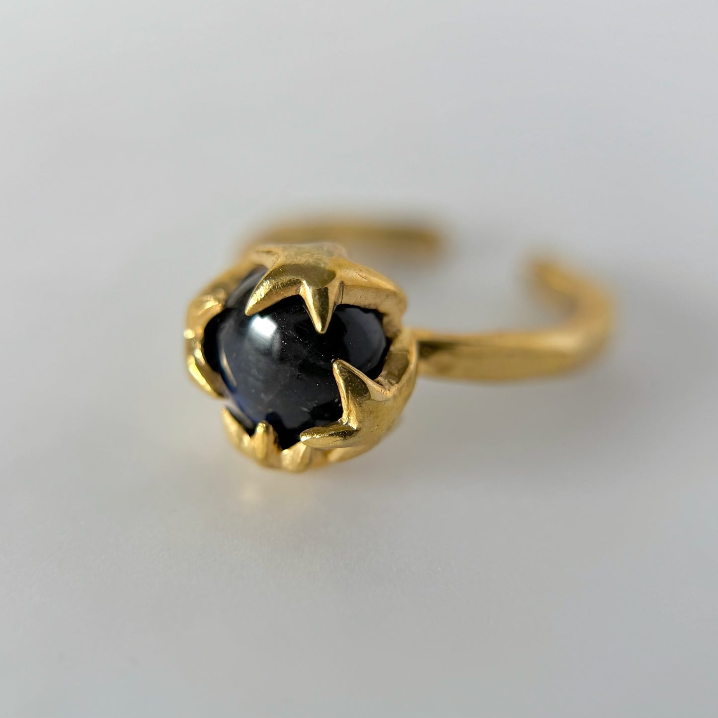 [ dark labradorite ] luce ring gold