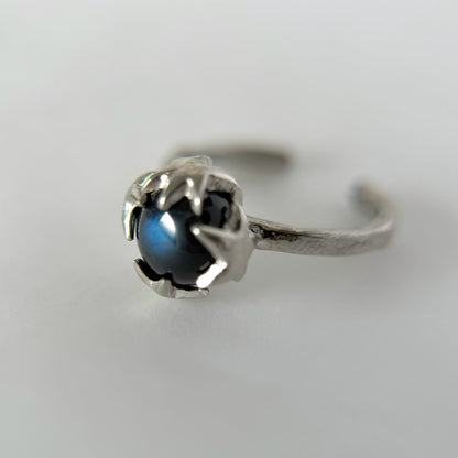 [ dark labradorite ] luce ring silver