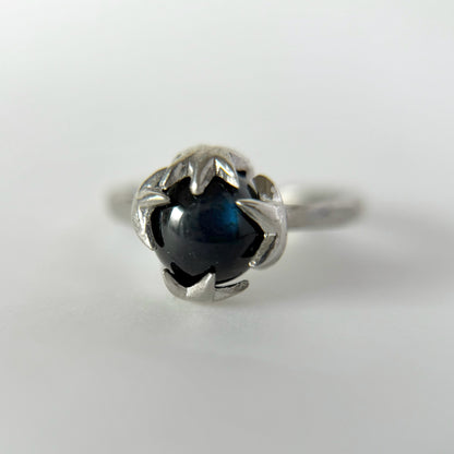 [ dark labradorite ] luce ring silver