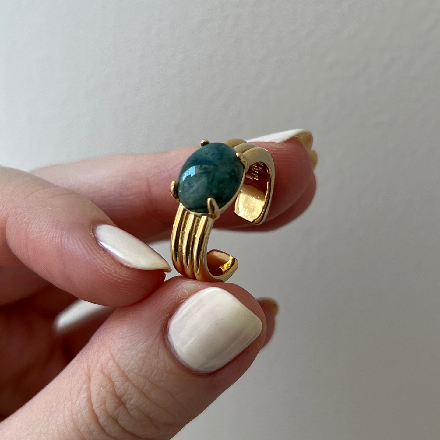 [ moss agate ] trois gold