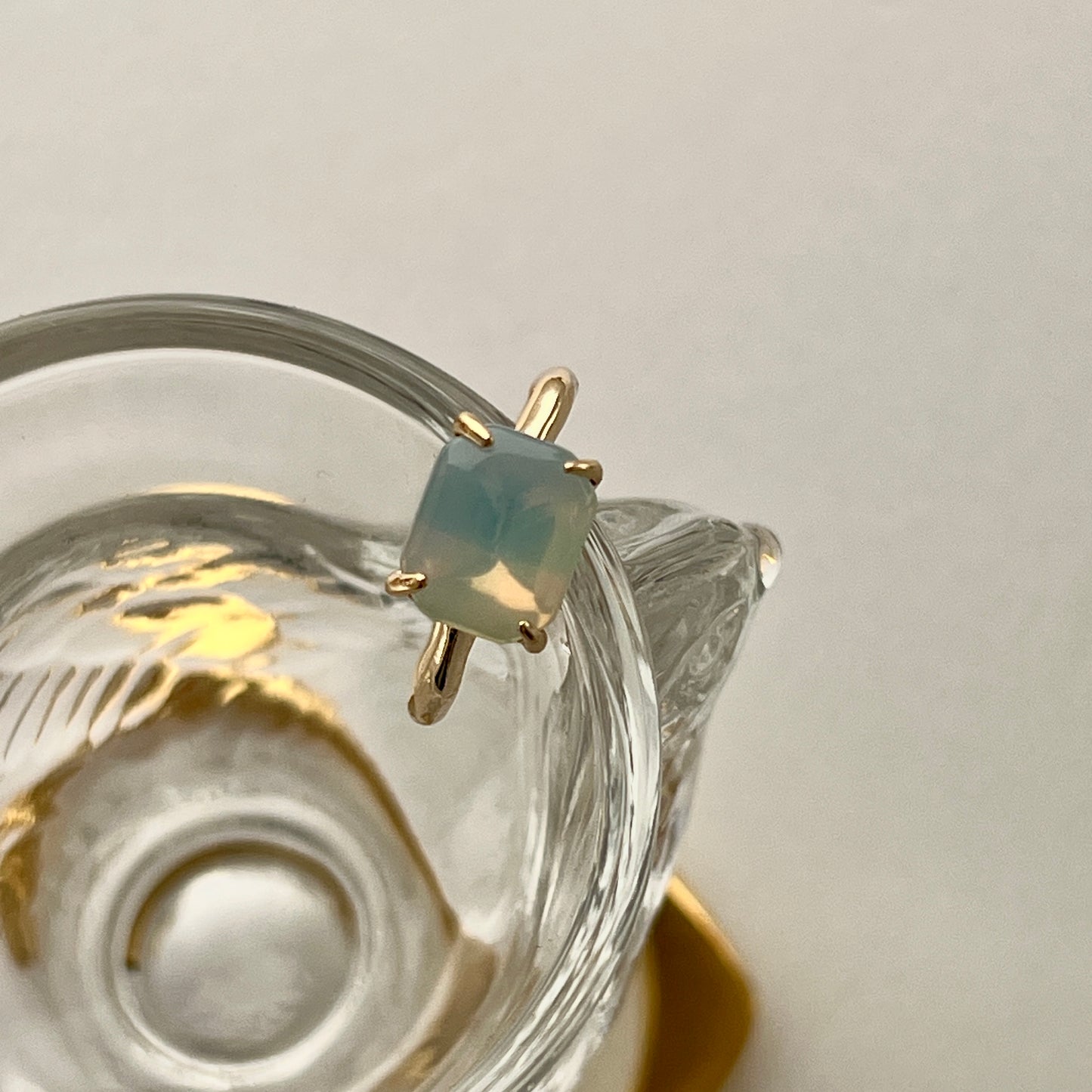 [ opal ] gem OCTAGON gold