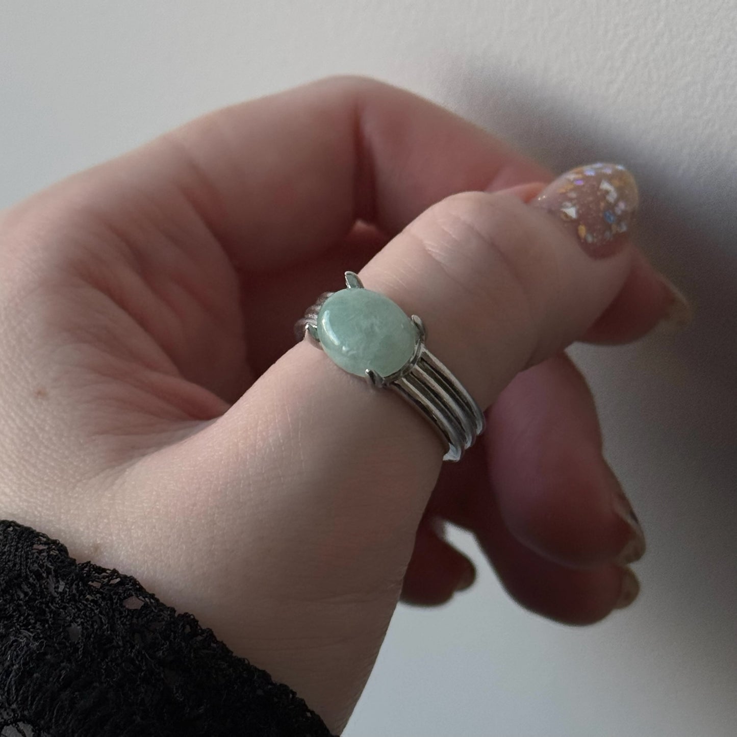 [ jadeite ] trois silver