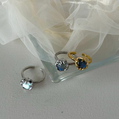 [ lapis lazuli quartz triplet ] luce ring silver