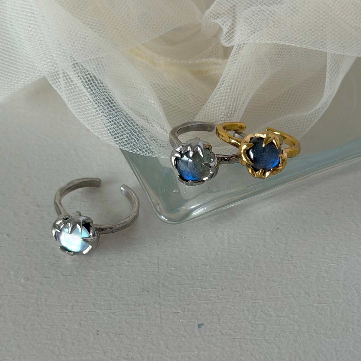 [ labradorite ] luce ring silver